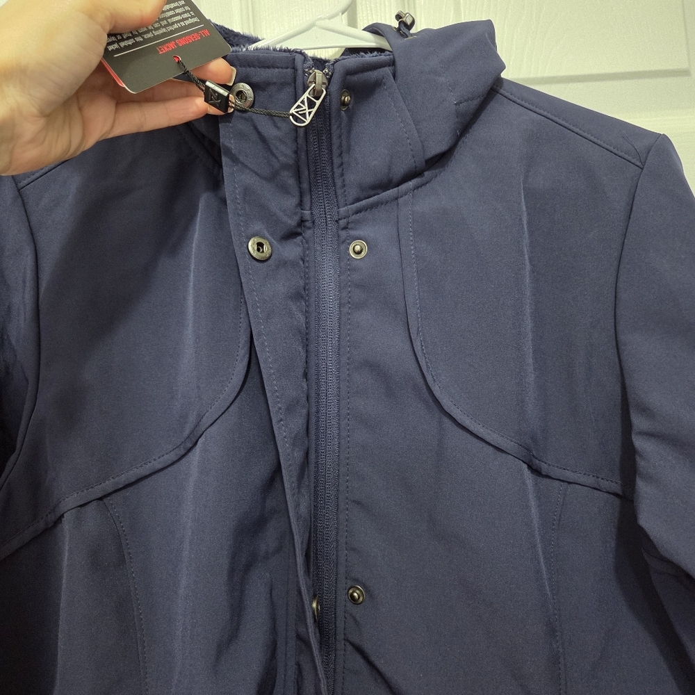 ZeroXposur women's all season Softshell Full Zip Navy Blue jacket Size Medium - Picture 5 of 14